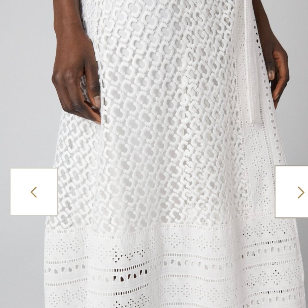 White Evangelia White Wrap Dress by Diane Von Furstenberg - Picture 3 of 15